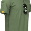 V VALANCH Mens Polo Shirts Short Sleeve Moisture Wicking Golf Polo Athletic Collared Shirt Tennis T-Shirt Tops (Large)
