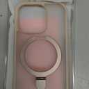 TORRAS Desert Titanium for iPhone 16 Pro Case Magnetic Stand, [Compatible with MagSafe][Flexible Stable Stand] Mil-Grade Protection Translucent Slim Anti-Scratch Ring Kickstand, Rose Gold 6.3", Ostand