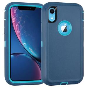 Case for iPhone XS Max Case 3-Layer Heavy Duty Bumper Cover Military Grade Drop Protection Shockproof Phone Case for iPhone XR 6.1 CyanGreen