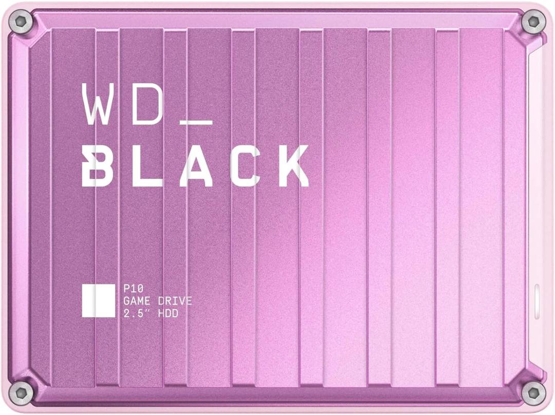 WD_Black 4TB Pink P10 Game Drive Portable External Hard Drive HDD, Works with PlayStation, Xbox, & PC - WDBZ7D0040BPK-WESN