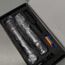 LUVUMVLT Wireless Microphone, Dual Handheld Dynamic Mic with Rechargeable Receiver, 40H Duration, 200ft Range, Plug and Play, Karaoke Microphone for Singing, Karaoke, Meeting, Church, Wedding (Silver)