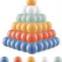 Clear Ball Pit Balls - Crush Proof Plastic Toy Balls for Boys and Girls (100 PACK, colorful)