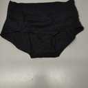INNERSY Women's High Waisted Underwear Cotton Panties Regular & Plus Size 5-Pack (Black, M)