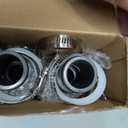 2 Sets Pool Hose Connector, 1-1/4" or 1-1/2" T Joint Pool Hose Adapter for Above Ground Swimming Pools Filter Pump and Pools Vacuum, 2 Heads with Valve-1.25"&1.5"