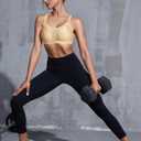 ZeroBound Medium Impact Sports Bras for Women Plus Size Wirefree Non Padded Supports (34C, Deep Nude)