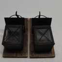 Outdoor Wall Lights 2 Pack, Exterior Wall Sconces Light Fixture with Seeded Glass, Waterproof and Anti-Rust Bronze Lanterns for Front Door, Entry, Porch, Patio, and Gazebo