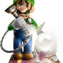 First 4 Figures Luigis Mansion 3 Luigi and Polterpup 9-Inch PVC Collector Edition Statue, Green