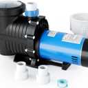 FOTING In/Above Ground Pool Pump, Self Primming (Dual Speed, 2HP, 3170/7000GPH, 115V) 1.5" & 2" NPT Inlet Connectors