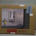 LOAAO 22X30 Gold Bathroom Mirror, Rounded Rectangle Gold Frame Mirror, Brushed Gold Bathroom Vanity Mirror Wall-Mounted, Anti-Rust, Hangs Horizontally or Vertically