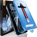 MAGIC JOHN 2 Pack for iPhone 12 Pro Max 6.7 inch Tempered Glass Screen Protector, Auto Dust-Elimination Installation, Bubble Free, HD Clear, Easy Installation