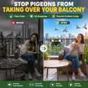 2026 Solar Bird Repellent Devices Outdoor with Dual Speakers,Pigeon Deterrent for Balcony Patio Pool Garden Fruit Trees Orchard,Motion Sensor Flash Light Bird Scare Device for House Porch Rooftop