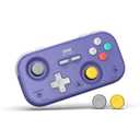 IINE Retro Pocket Game Controller with Hall Effect Joysticks, Switch 1 & 2 Compatible, Wireless Gamepad for Steam Deck, PC, Android, iOS, Customizable D-Pad, Vibration & Motion Control (Purple)