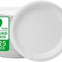 Amazon.com: RACETOP Disposable Compostable Paper Plates 9 Inch [125 Pack], White Bagasse, Heavy-Duty Biodegradable Paper Plates, Eco-Friendly, Made of Natural Sugarcane Fibers : Health & Household