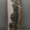 InSimSea Extra Large Framed Vintage Wall Art, Living Room Country Farmhouse Decor, Grassland Landscape Paintings, Canvas Prints, Retro Scenery Long Picture for Bedroom Above of Bed,12x36inch