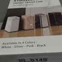 ELPHECO Bathroom Trash Can with Lid 2.6 Gallon Smart Trash Can Slim Motion Sensor Garbage Can Automatic Stainless Steel Wastebasket Bathroom Decor for Bedroom Office Toilet Pink