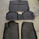 Floor Mats for Honda CR-V 2025 2024 2023 (Not Hybrid) Full Sets CRV All Weather Floor Mats for Honda CR-V Accessories 2025-2023 TPE Back Seat Cover Protector Trunk Frunk Mat