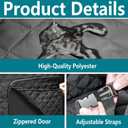 Tlswshsy 85'' x 27'' Insulated Inflatable Hot Tub Thermal Cover, Energy Efficient Hot Tub Cover with Handles and Straps, Portable Hot Tub Spa Full Coverage for Keeping Warm and Dustproof