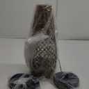 Arturesthome 1 Light Boho Rattan Pendant Light Fixtures, Mini Farmhouse Natural Chandelier Pendant Light, Retro Wicker Hanging Lamp for Kitchen Island (5.8"x13.75")