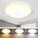 13 inch Flush Mount Ceiling Light, Dimmable LED Ceiling Fixture with 3 Color Temperatures (3000K/4000K/5000K), Ultra Thin Round Design for Kitchen, Bathroom, Bedroom, Hallway - ETL Certified