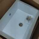 Lordear 17x12 Inch Undermount Bathroom Sink Vanity Small Sinks Rectangle Pure White Porcelain Ceramic Bath Lavatory Vanity Sink Basin with Overflow