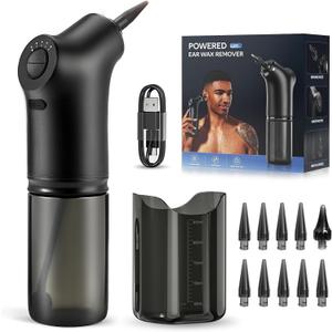 Ear wax Removal - Electric Ear wax Removal Kit - Ear Cleaner with 4 Cleaning Modes for Safe and Efficient Removal of Earwax Buildup, Suitable for Both Adults and Children