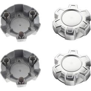 4 x 4Pcs Wheel Center Cap for 2019-2024 Silverado 1500 Wheel Rim Outer 187.5mm(7.38in) Silver Hub Caps Wheel Cover, Replacement 84173372 23378301