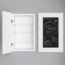 Houseables Medicine Cabinet No Mirror, Recessed, Hidden in Wall Niche, Without Mirror, Chalkboard, Concealed, Built in, Between Stud Shelf Insert, for Bathroom Storage, 14x24 Inch (17x27)