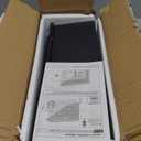 RICHER HOUSE 5 Set Floating Wall Mounted Shelves, Black Shelves for Wall Decor, Modern Picture Ledge Shelf with Lip for Storage, Nursery, Bedroom, Living Room, Bathroom - Black