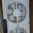 BEYOND BREEZE 9" Window Fan Reversible Airflow with Timer and Bug Screen3 Modes (Cool, Circulate, Exhaust),with Exhaust and Intake, Adjustable Width 23.5" to 37", 3 Speeds tested and works