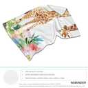 2 Pack Hand Towels for Bath,Funny Giraffe with Flowers Decorative Towels Highly Absorbent Soft Towels for Bathroom Beach Kitchen Spa Gym Face Towel 14x28 Inch