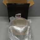 I00000 102 Pieces Solid Gold Disposable Plates, Gold Plastic Plates Premium Plastic Party Plates Includes: 51 Dinner Plate 10.25 Inch and 51 Salad/Dessert Plate 7.5 Inch for Wedding & Party