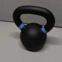 Yes4All Powder Coated Cast Iron Kettlebell Strength Training Kettlebells Weight Set for Full Body Workout, Home Gym (E - Blue - 12 KG / 26 LB)