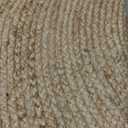 FRELISH DECOR Handwoven Jute Area Rug - 6x9 Feet Natural Yarn - Rustic Vintage Beige Braided Reversible Rectangular Rugs for Bedroom - Kitchen - Living Room - Farmhouse (6' x 9')