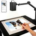 Art Projector for Tracing and Drawing - 5G WiFi & App-Free Web Control - Digital Sketch Projector with Adjustable Stand for Artists, Cookie Decorating - Supports Online/Offline, for iOS/Android