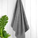 Cotton Paradise 4 Piece Turkish Bath Towels for Bathroom, Extra Large Soft Plush Towels Bathroom Set, Light Grey