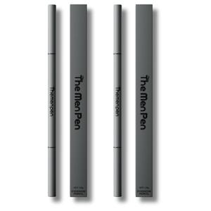 The Men Pen - Waterproof Eyebrow Pen | Beard Filler for Men | Microblading Eyebrow Pen | Hair Filler | Anti-Smudge | Mustache, Beard & Eyebrow Filler | Brown (Pack of 2)