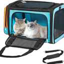 Extra Large Cat Carrier for 2 Cats, Pet Carrier, Dog Carrier for Small Dogs, Cat Carrier Soft, Collapsible Large Pet Carrier for Traveling Indoor and Outdoor Uses - Blue 24"x16"x16" (24.0"L x 16.0"W x 16.0"H)