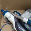 ENHULK Pool Vacuum for Above Ground Pool, Upgraded 13.4" Wide Head & Telescopic Pole, 18.5 GPM Powerful Suction, 60 Mins Runtime, Cordless Handheld Rechargeable Pool Cleaner for Inground Pools, PC15