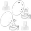 Maymom 17mm Flange and Duckbill Valve Compatible with Spectra S1 S2 9 Plus Not Original Spectra S2 Replacement Pump Parts Flange Duckbill Valve