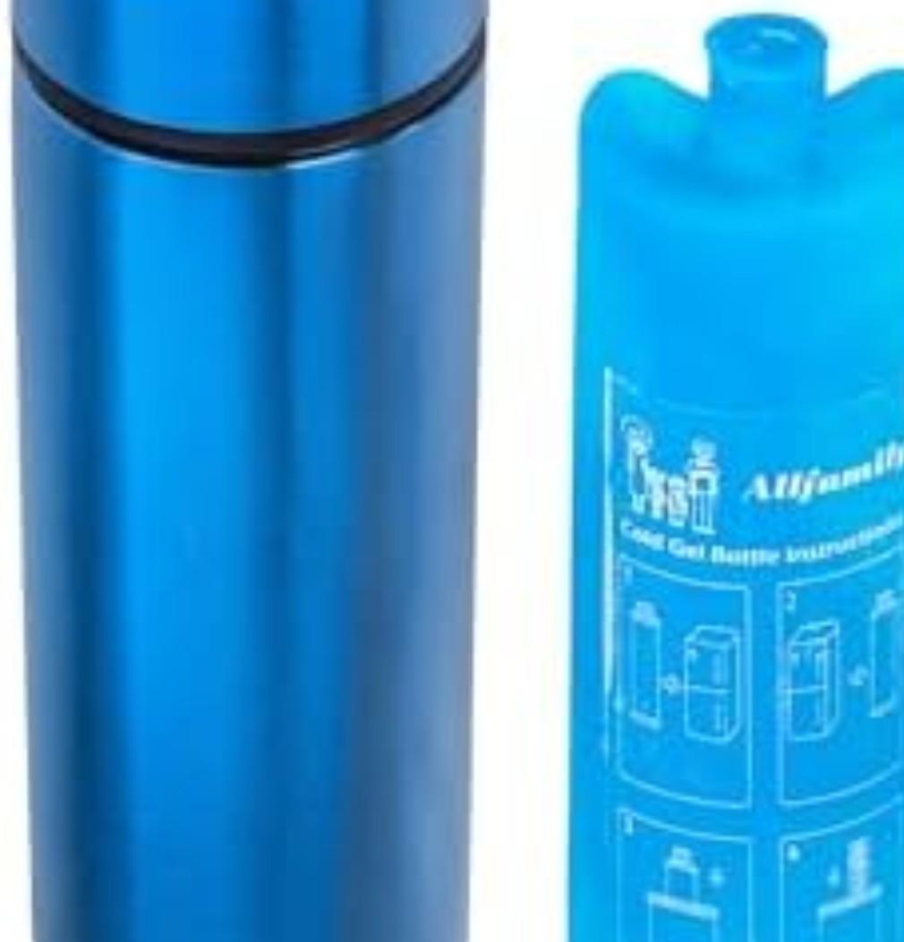 4ALLFAMILY Nomad Insulin Travel Case Cooler – 48H Non-Electric Insulin Cooler Travel Case TSA Approved with Lightweight Design – Air Traveling Friendly, Reusable Medium Blue Thermo for Medications