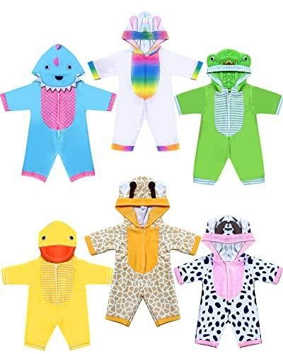 Doll Clothes,12 inch Baby Doll Clothes[6 Sets Animal Styling ] for 10/ 11 /12 inch Baby Dolls