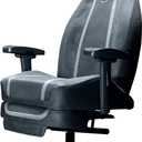 Cooler Master Synk X Lunar Gray Ergonomic Real-Time Tactile Immersion Chair, Retractable Leg Rest, All-in-one Controller, Breathable Fabric, Stable Rolling Base, Solid Structure (IXC-SX1-I-US1)