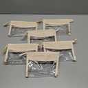 Baderke Boho Clear Cosmetic Makeup Bags with Zipper Small Toiletry Bag Multi Purpose Waterproof Pouch Travel Makeup Organizer Cosmetic Pouch for Women Men (6 Pcs)