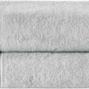 Ozdilek 2-Piece Bath Towels, 27x54 100% Turkish Cotton, Luxury Quick Dry, Extra Large, Fade-Resistant, Eco-Friendly, Spa Towel, Comfortable (Grey)