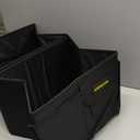 MIKKUPPA Car Trunk Organizer - 50L Collapsible Trunk Organizer, Sturdy Car Storage for SUV Auto Truck Van with Non Slip Bottom (Black) (Medium - No Lid)