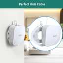 HomeMount Made for eero Pro 6/6e Wall Mount - Secure & Sleek Cable Management, Compatible with eero Pro 6/6e, Durable ABS Material, Easy Installation (2 Mounts)