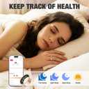 Smart Ring with Heart Rate, Blood Oxygen, Sleep Tracker, Step Tracker (Gold, 8)