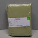 Royale Linens 100% Organic Cotton Fitted Sheet - Percale Weave - Super Soft Deep Pocket Bottom Sheets - Sage Green Elastic Sheet King Size - King Fitted Sheets Only - (78"x80"+15", Sage Green)