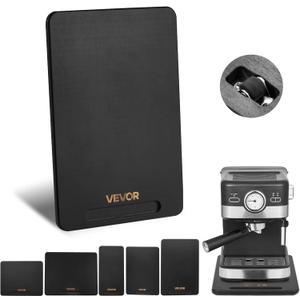 VEVOR Appliance Slider, Large 16 x 12-inch, Rolling Sliding Tray with Silent Rubber Wheels & Hollow Handle, Easy to Clean, Appliance Rolling Tray for Coffee Maker, Kitchen Countertop, Black