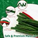 10 x Pipe Cleaners Christmas Tree Ornaments Kit, Pipe Cleaner Craft Set for Holiday Family Activity, Handmade Christmas Hanging Decorations for Car, Wall, Mantels, Bedroom, Classroom, Office (Dark Green)